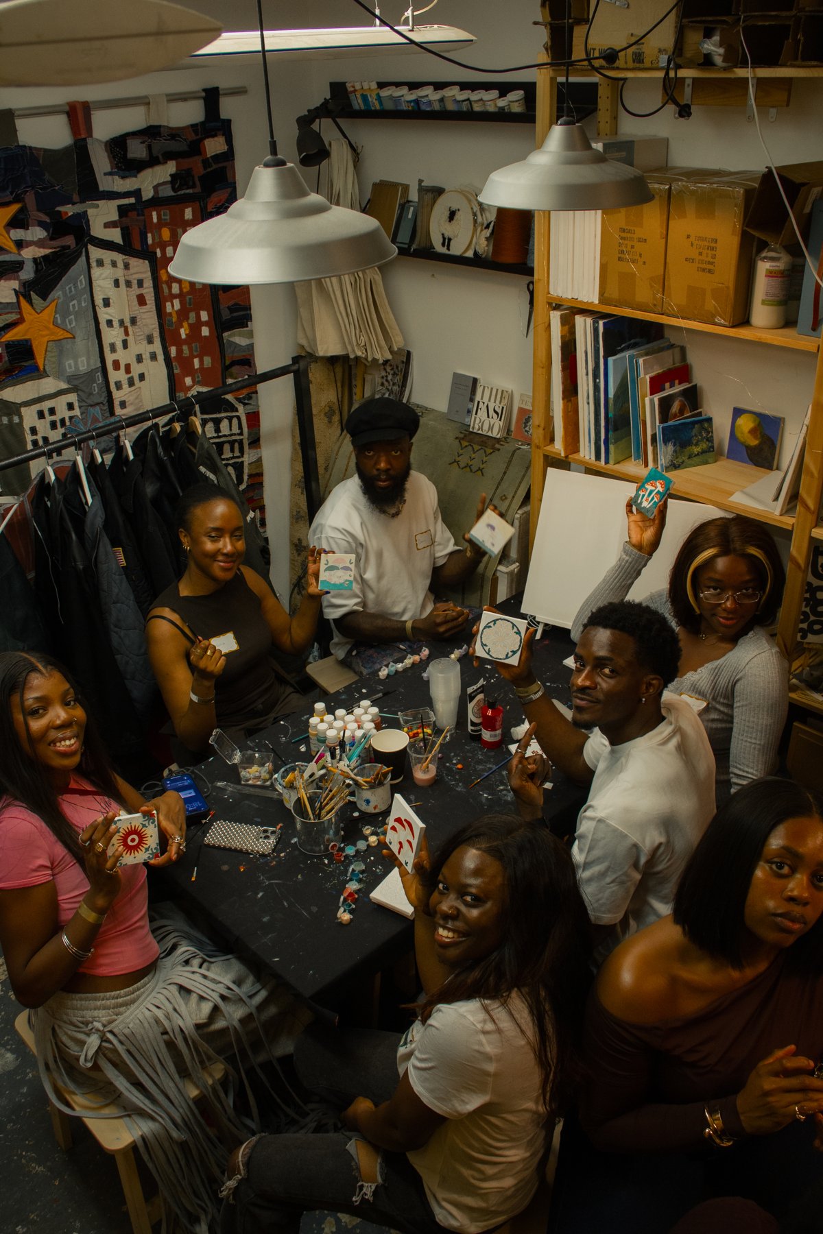 A moment from the art gathering