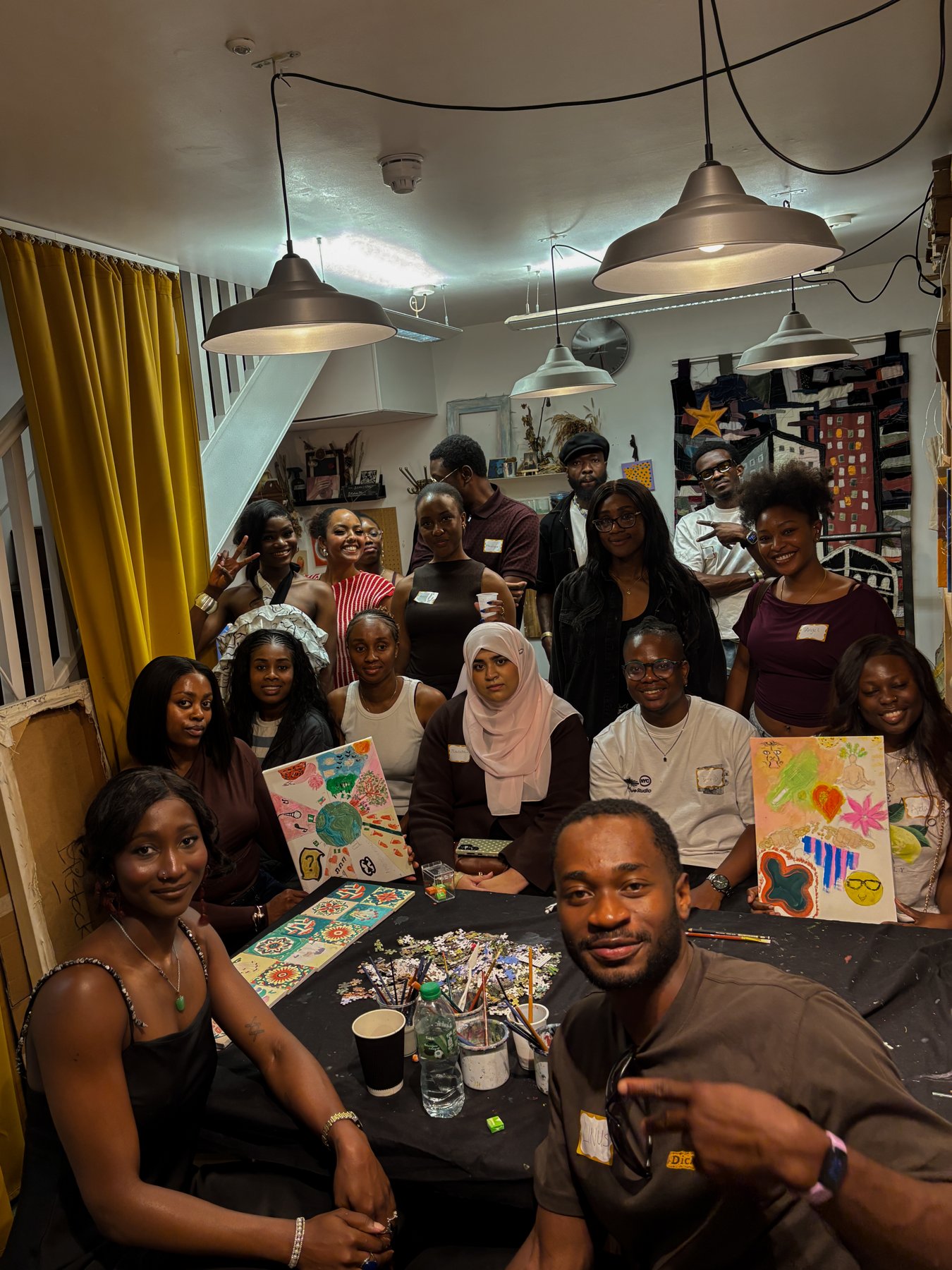 A moment from the art gathering