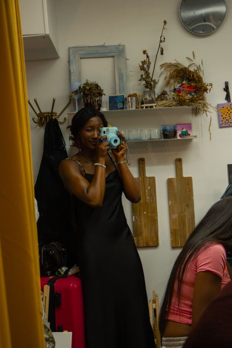 A guest taking photographs